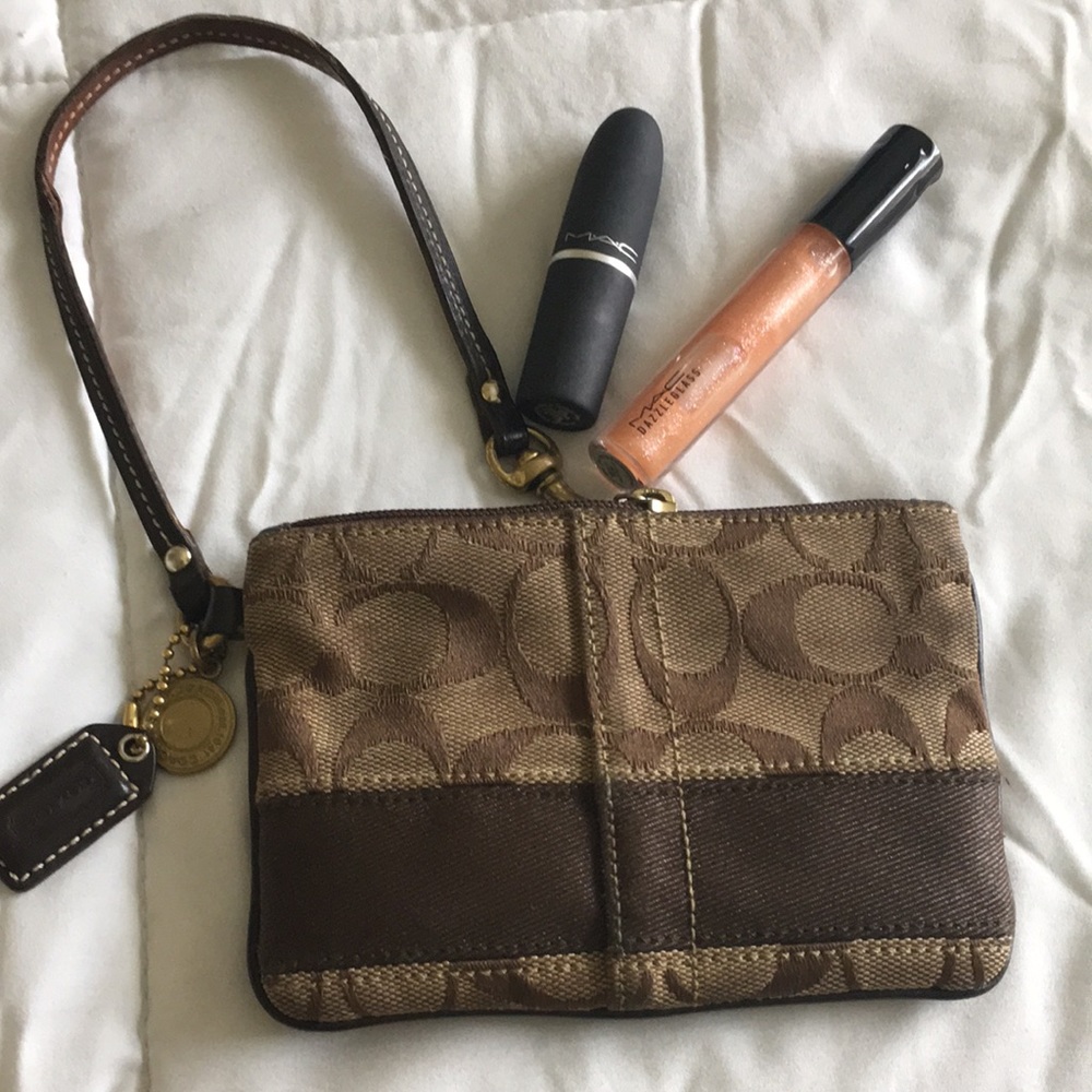 COACH || Signature Coach Canvas Wrislet